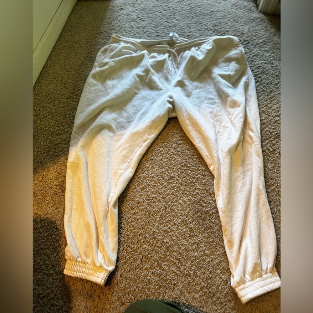 Women's White/ cream Sweatpants